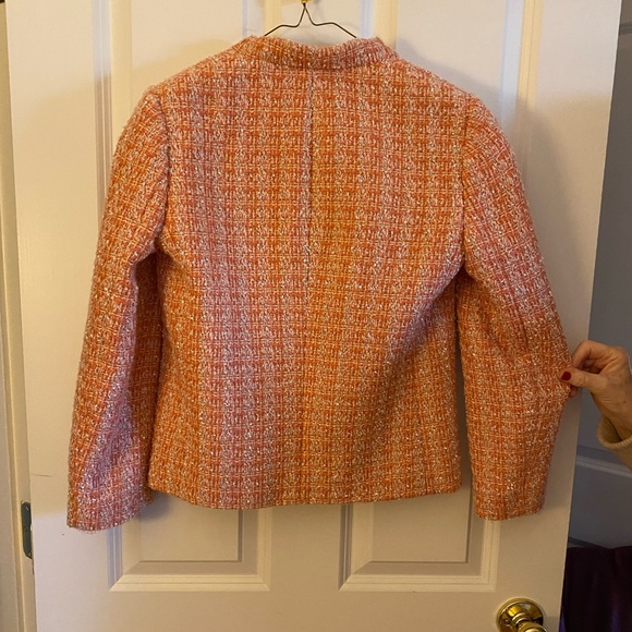 J Crew tweed pink blazer size 4 - Picture 6 of 6